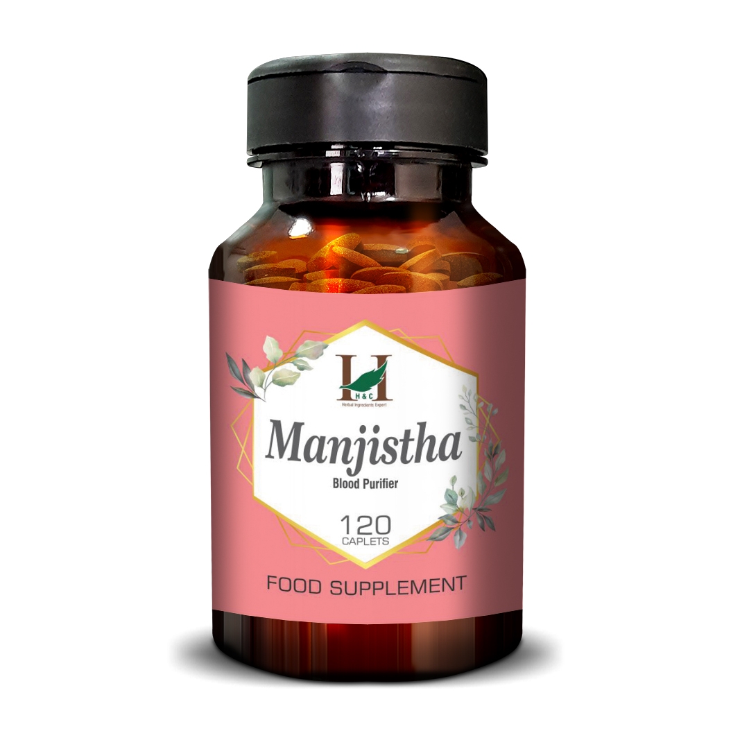 Manjistha Caplets - 750mg, 120 Counts
