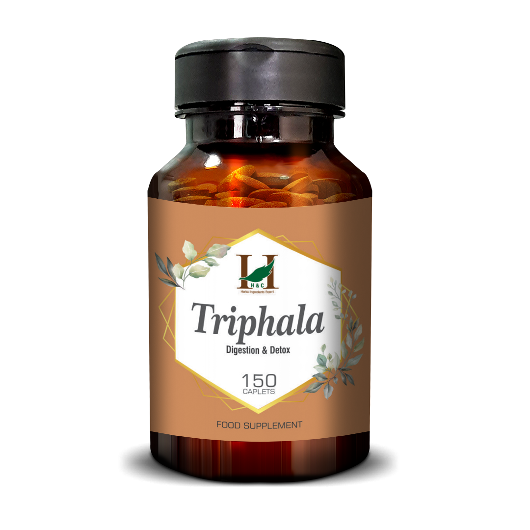 Triphala Caplets - 750mg, 150 Counts