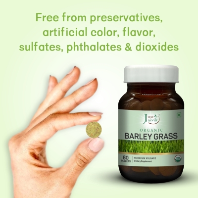 Barley Grass Tablets - 600mg, 60 tablets-5