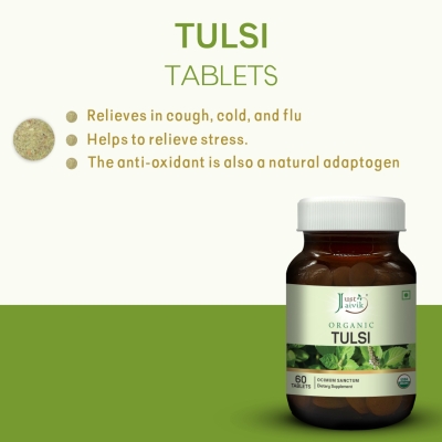 Tulsi Tablets - 600mg, 60 tablets-4
