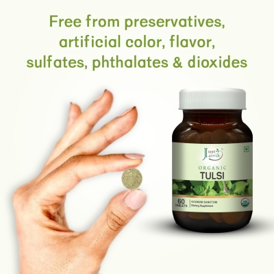 Tulsi Tablets - 600mg, 60 tablets-5
