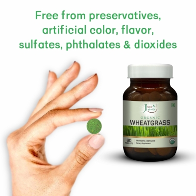 wheatgrass Tablets - 600mg, 60 tablets-5