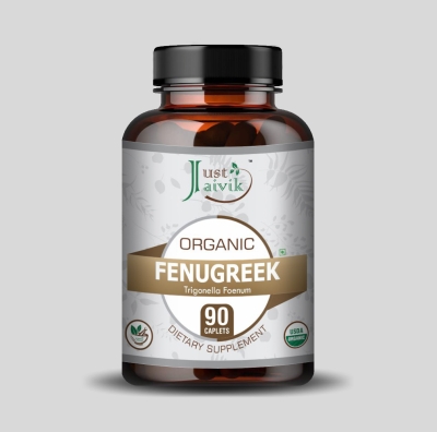 Fenugreek Caplets - 750mg, 90 counts-2