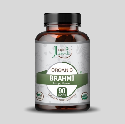Brahmi Caplets - 750mg, 90 counts-2