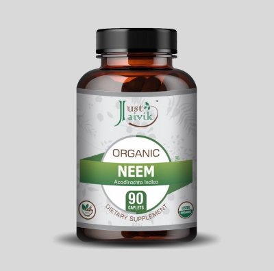 Neem Caplets - 750mg, 90 counts-3