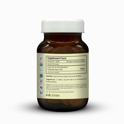 Aloe Vera Tablets - 600mg, 60 tablets-7