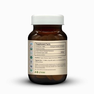 Shatavari Tablets - 600mg, 60 tablets-6