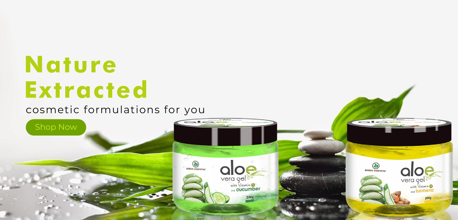Aloe Vera Gel with Cucumber and Vitamin E - 200g Pack